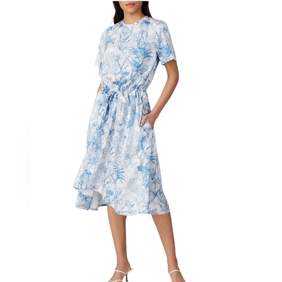 Cedric Charlier Dresses & Skirts - Cedric Charlier Toile Printed Drawstring Dress